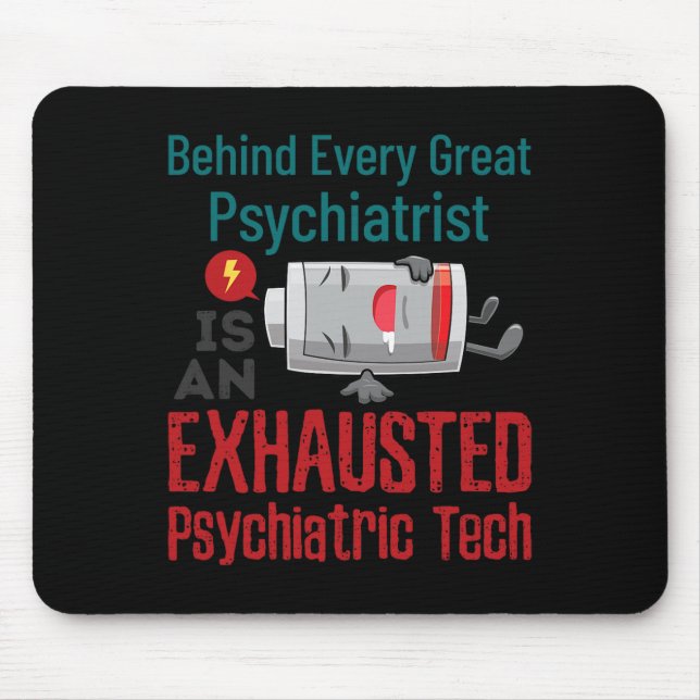 Mousepad Técnico Psiquiátrico Técnico de Saúde Mental Exaus (Frente)