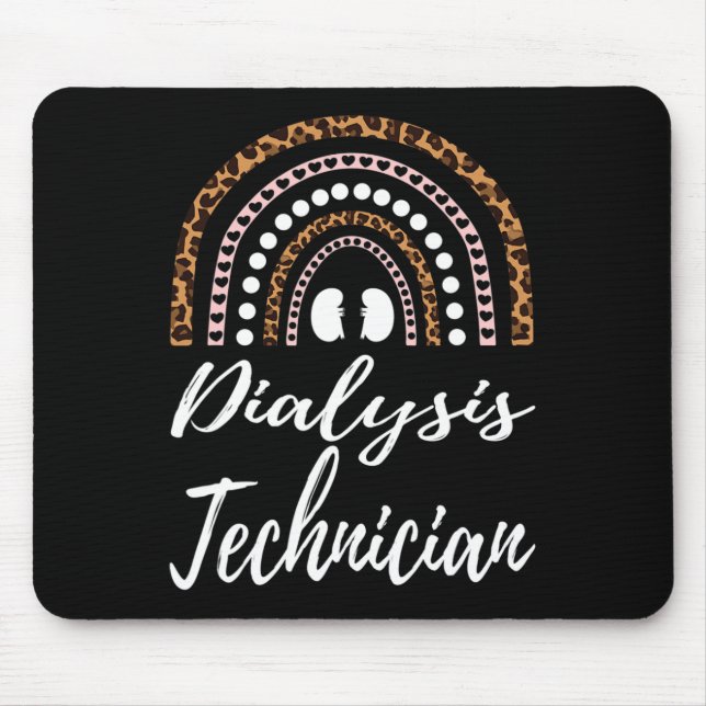 Mousepad Técnicos De Diálise Do Arco-Íris E Enfermeiros De  (Frente)