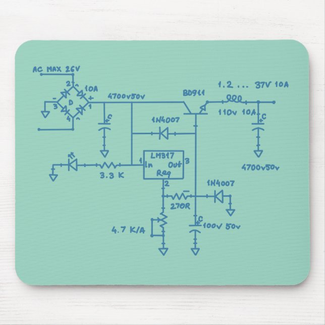 Mousepad tecnologia de esquema de circuito eletrônico gee (Frente)