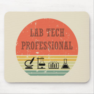 Mousepad Tecnologia de laboratório: retro solar vintage