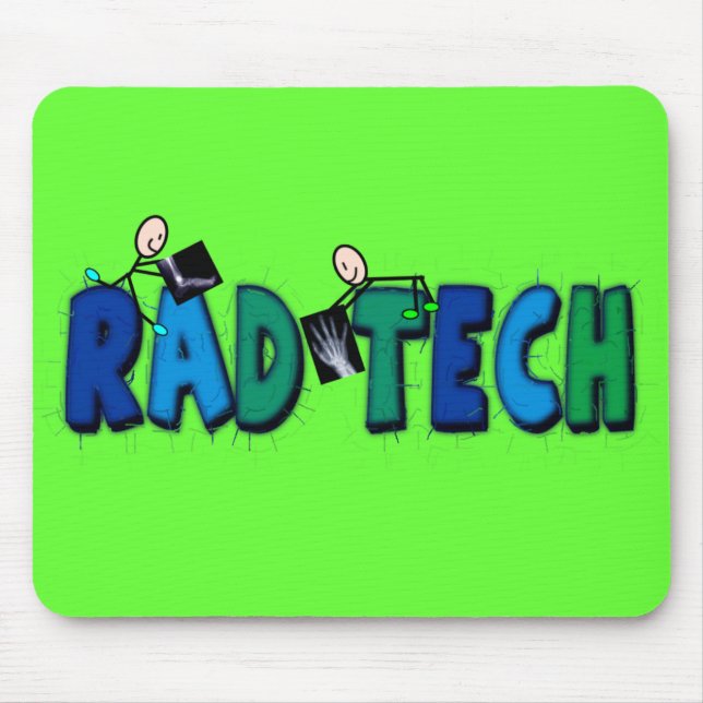 Mousepad Tecnologia do Rad com design de pessoas e de raios (Frente)