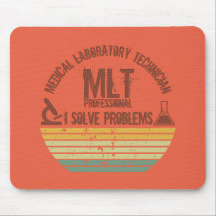 Mousepad Tecnologia médica engraçada mlt vintage pôr do sol