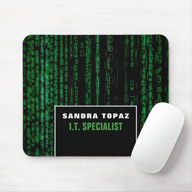 Mousepad Tela de dados, tecnologia da informação, computado (Com mouse)