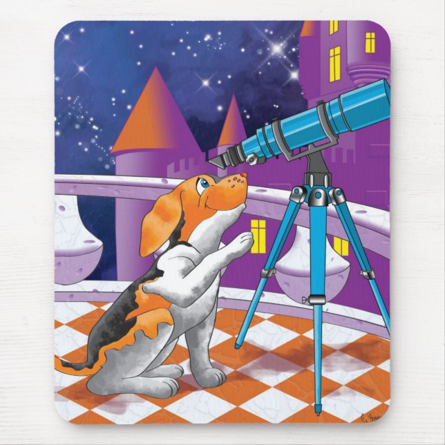 Mousepad telescópio de cães (Frente)