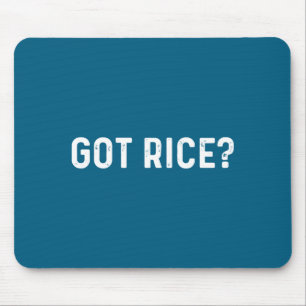 Mousepad Tem Arroz Desajeitado Divertido Social Asiático