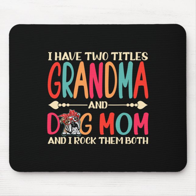 Mousepad Tem Dois Títulos Vovó E Cachorro Inglês Mo (Frente)