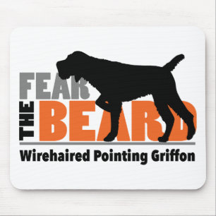 Mousepad Tema a barba - apontar Griffon Wirehaired