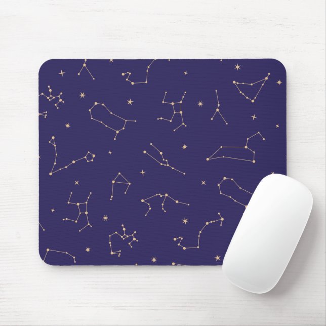Mousepad Tema Celestial Dourado de Star Solareclipe (Com mouse)