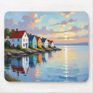 Mousepad Tema Costeiro   Casas de Praia na Baía  