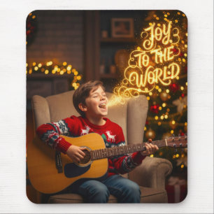 MOUSEPAD TEMA DE ALEGRIA DE NATAL CRIANÇAS CANTANDO
