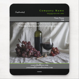 Mousepad Tema do Vinho do Bloco de promocionais - HAMbyWG