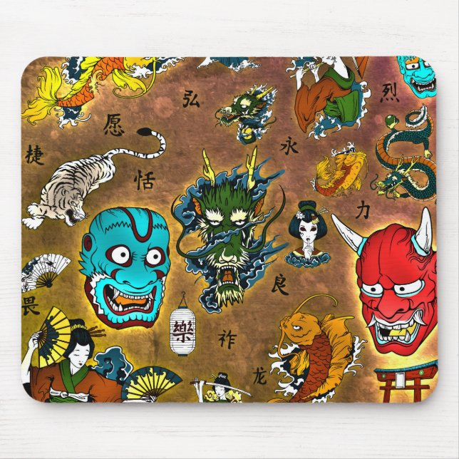 Mousepad Tema Japonês (Frente)