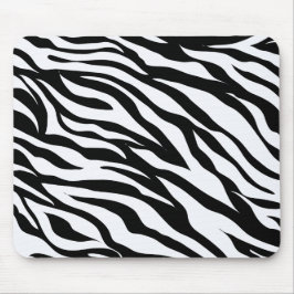 Mousepad Tema Safari preto e branco Zebra Impressão animal