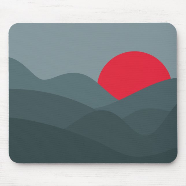 Mousepad Tema Sol Escuro Minimalista (Frente)