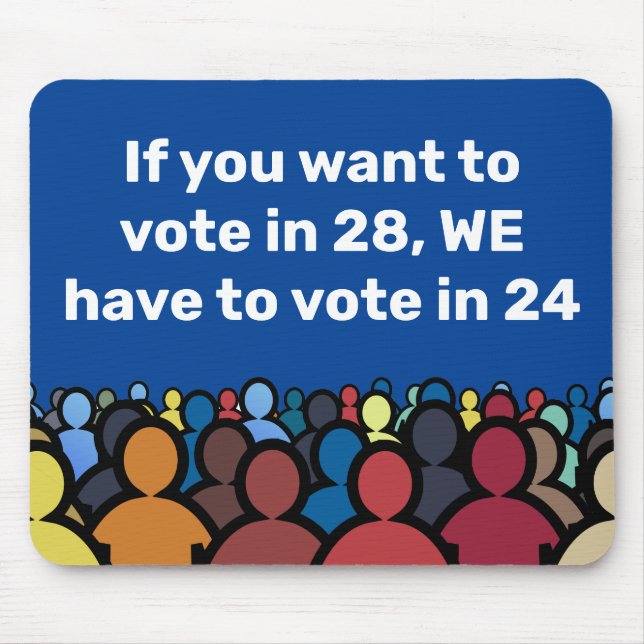 Mousepad Temos de votar em 24 (Frente)