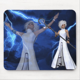 Mousepad Tempestade de relâmpago - Bloco de Mão Fantasia/An