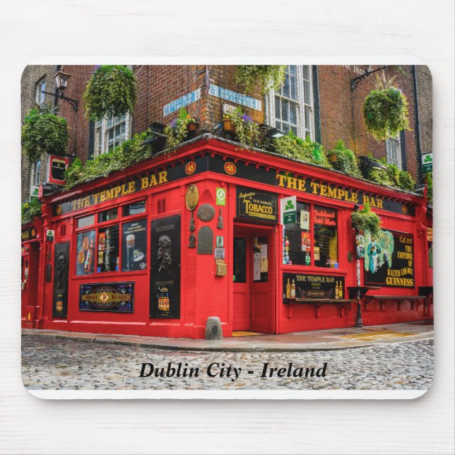 Mousepad Temple Bar Dublin City Irlanda (Frente)