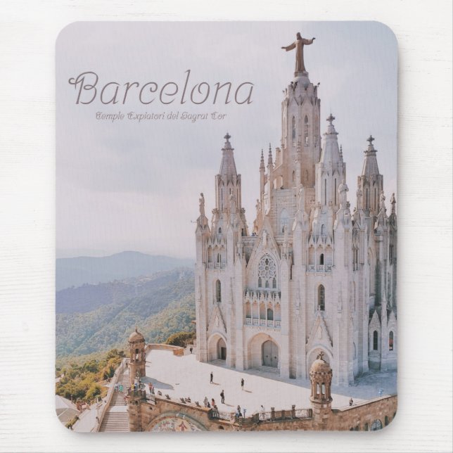 Mousepad Templo de Espanha de Barcelona Expiatori del Sagra (Frente)
