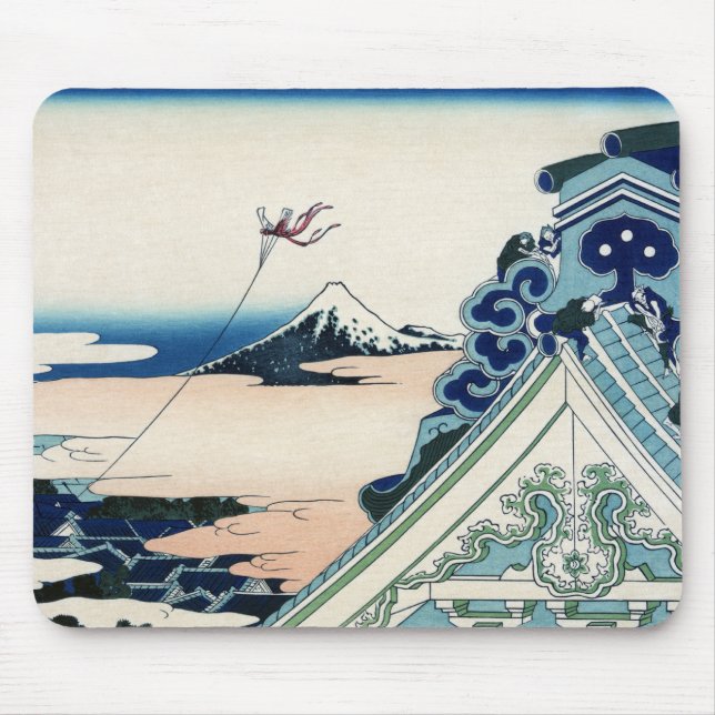 Mousepad Templo de Honganji em Asakusa Mt Fuji, no Japão (Frente)