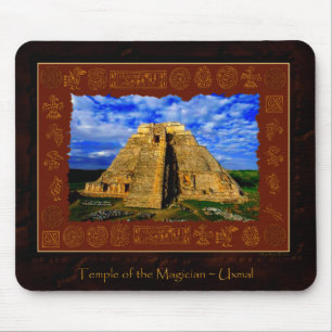 Mousepad Templo do artigo maia do presente do mágico
