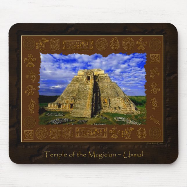 Mousepad Templo do Gift Mágico Mayan (Frente)
