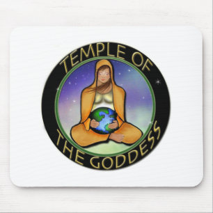 Mousepad Templo do logotipo da deusa