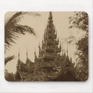 Mousepad Templo em Mandalay, Burma, final do século XIX