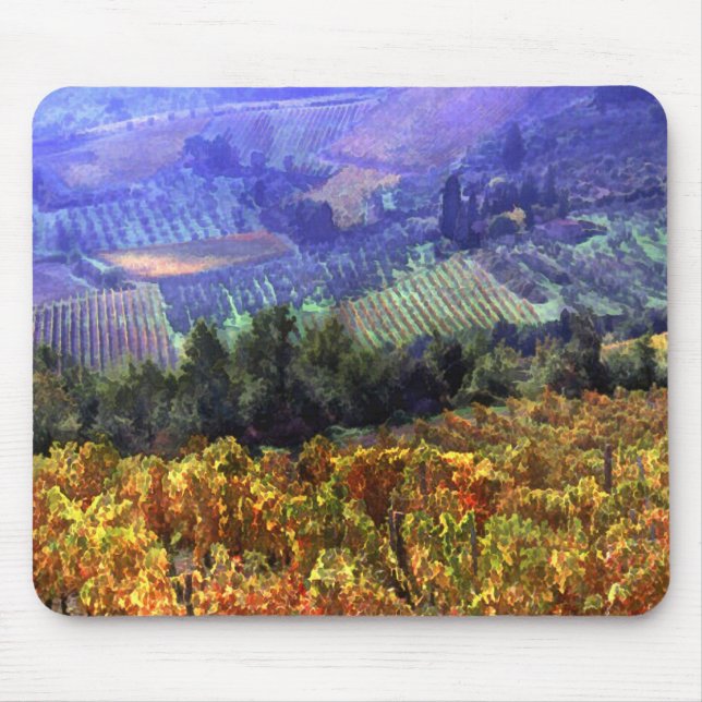 Mousepad Tempo de colheita no vinhedo (Frente)