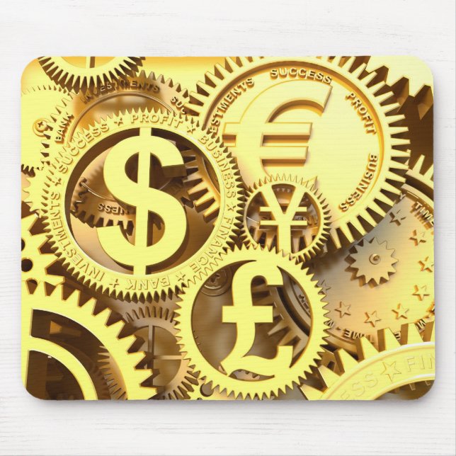 Mousepad Tempo - dinheiro (Frente)