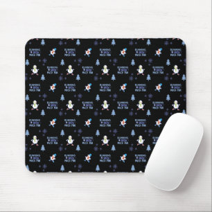 Mousepad Tempo Frio Correndo Neve De Natal