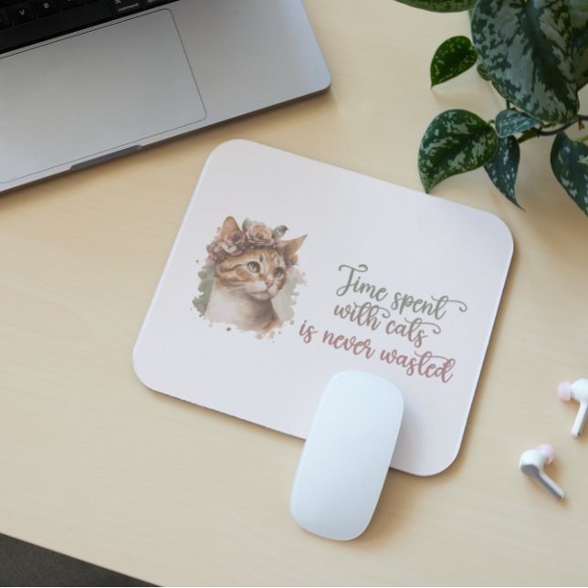 Mousepad Tempo Gasto Com Cats Cinto-Cama (Criador carregado)