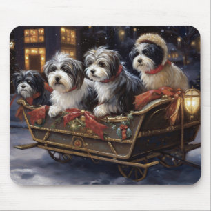 Mousepad Temporada Festiva de Natal Havanês