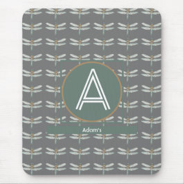 MOUSEPAD TENDÊNCIA DE CINZA ESCURA PERSONALIZADA DRAGONFLY