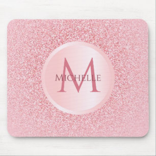 Mousepad Tendência do Na moda Glitter Dourado Rosa personal