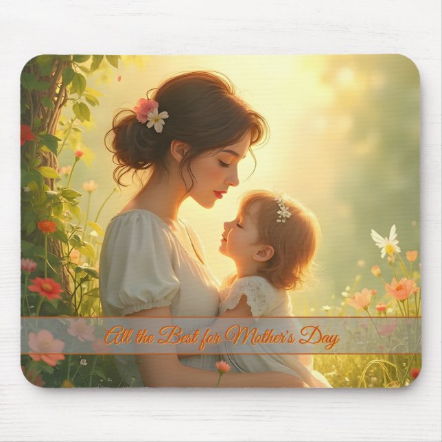 Mousepad Tender Motherly Love in Blooming Light (Frente)