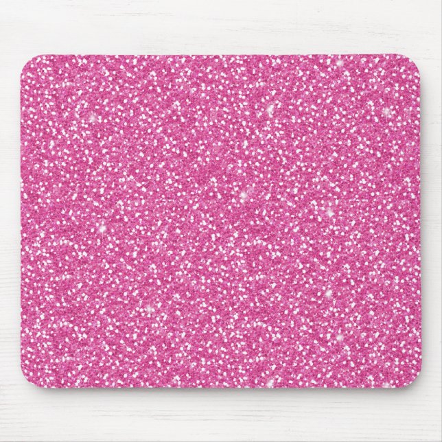 Mousepad Tendy Neon Hot Pink Glitter (Frente)