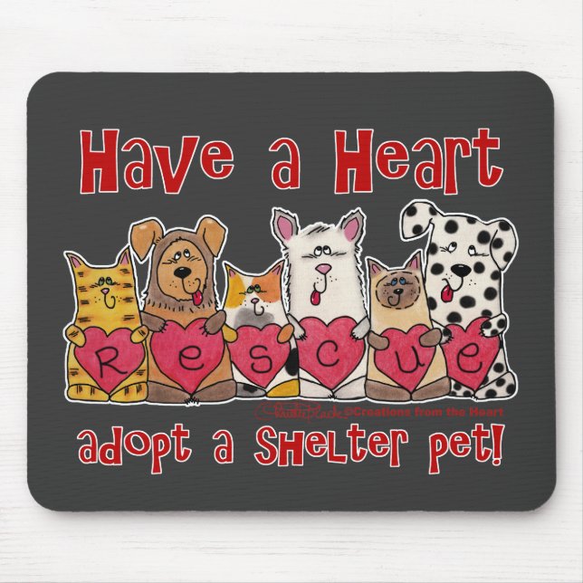 Mousepad Tenha um coração (Frente)