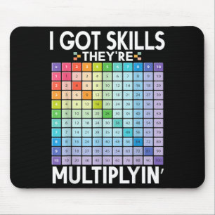 Mousepad Tenho Habilidades Multiplicando Professor de Matem