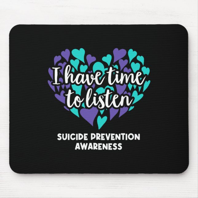 Mousepad Tenho Tempo Para Ouvir A Consciência Da Prevenção  (Frente)