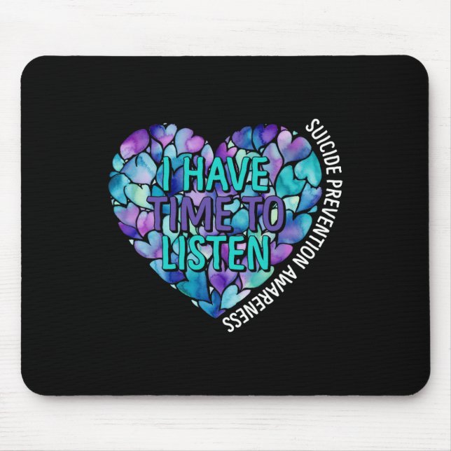 Mousepad Tenho Tempo Para Ouvir A Consciência Da Prevenção  (Frente)