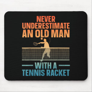 Mousepad Tênis Art Para Homens Vovô Tênis Lover Tênis Pla