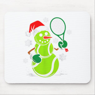Mousepad Tenis Chapéu de Papai Noel Boneco de Neve Natal Te