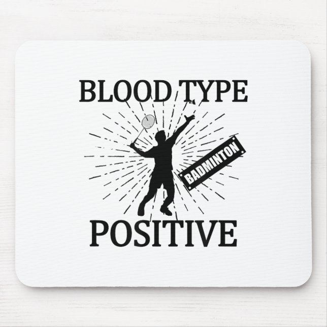 Mousepad Tênis Positivo de Peteca Quadra Jogo Esporte Badmi (Frente)