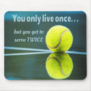 Mousepad Tênis vive uma vez duas vezes, Tênis Ball, Court
