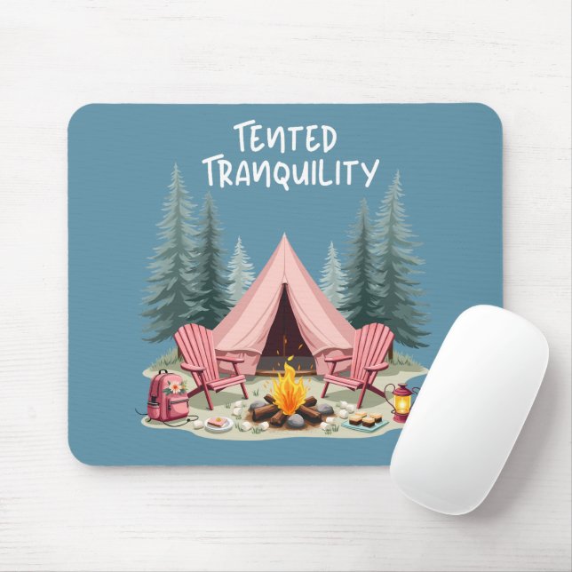 Mousepad Tent & Campfire (Com mouse)