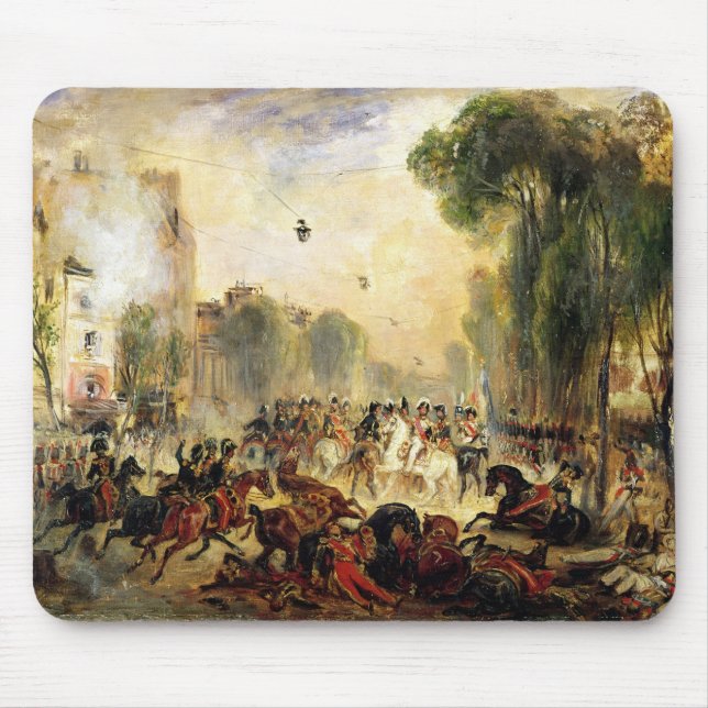 Mousepad Tentativa de homicídio no rei Louis-Philippe (Frente)