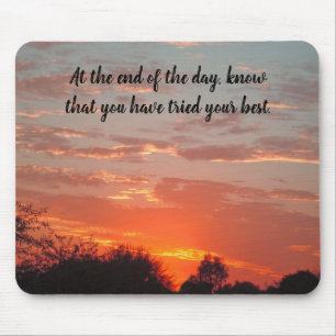Mousepad Tente sua melhor inspiração bonito do positivo d