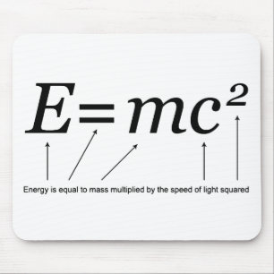 Mousepad Teoria de E=MC2 Einstein de relatividade