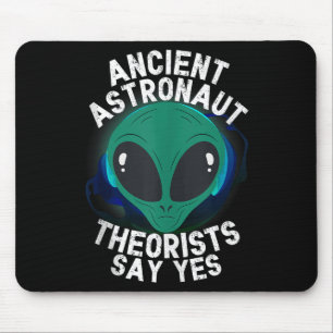 Mousepad Teóricos dos Astronautas da Cabeça de alienígena D