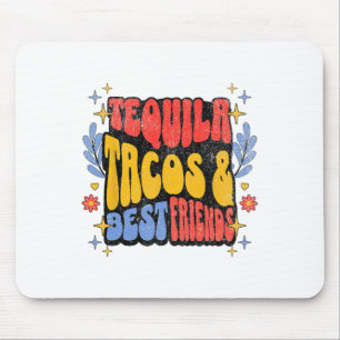 Mousepad Tequila Tacos Melhores Amigos Cinco de Mayo Tacos